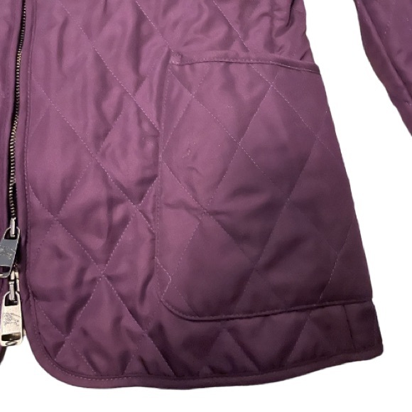 Burberry Quilted purple double zip jacket - Picture 9 of 14